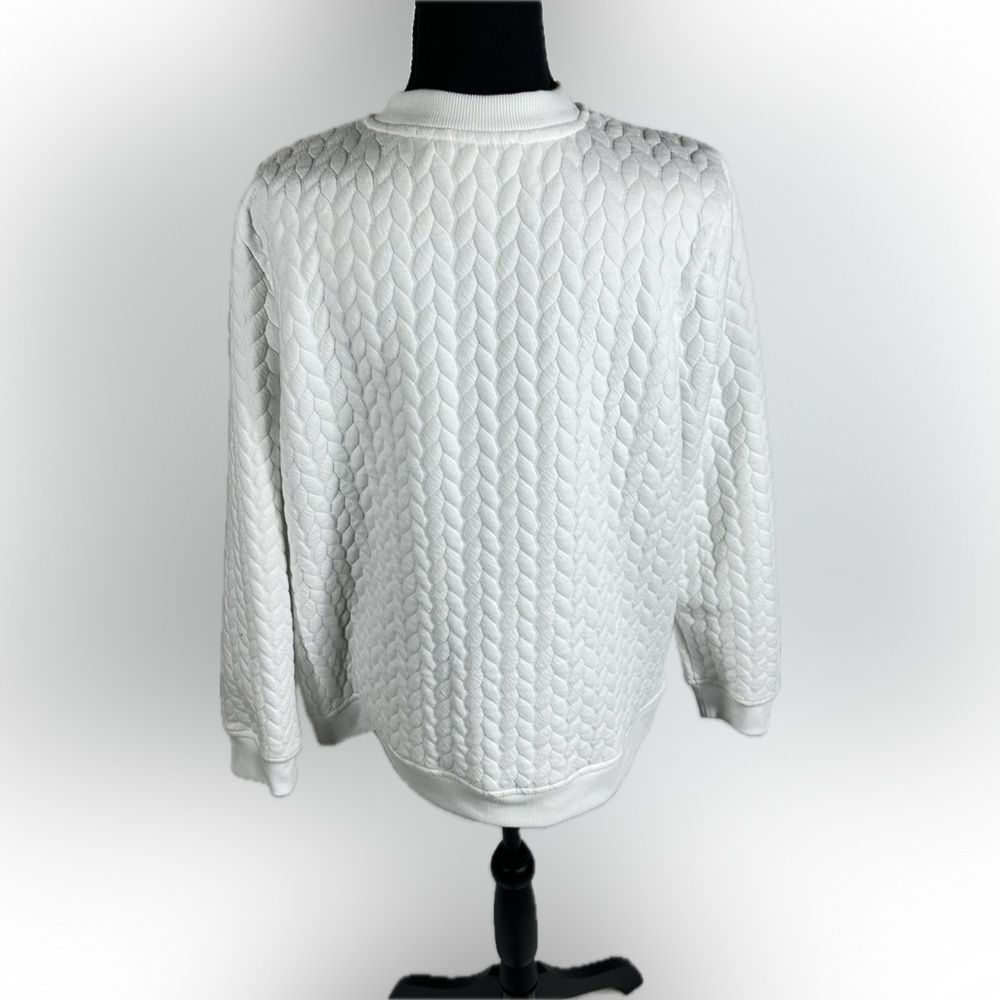 Cathy Daniels Quilted Woman’s White Jacket. Size L - Picture 5 of 6